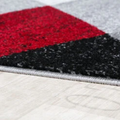 Paco Home Tour De Lit Tapis De Couloir Tapis Géométrique Motif Chiné Rouge Gris 3 Pièces 2x 60x100 / 1x 80x250 Cm -ATMOSPHERA || VIDAXL || Safavieh Soldes 50626425 2