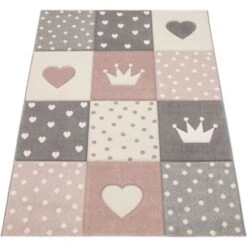 Paco Home Tapis Enfant Couleurs Pastel À Carreaux Points Cœurs Étoiles Blanc Gris Rose 120 Cm Rond 11 Paco Home Tapis Enfant Couleurs Pastel À Carreaux Points Cœurs Étoiles Blanc Gris Rose 120 Cm Rond -ATMOSPHERA || VIDAXL || Safavieh Soldes 50627355 5