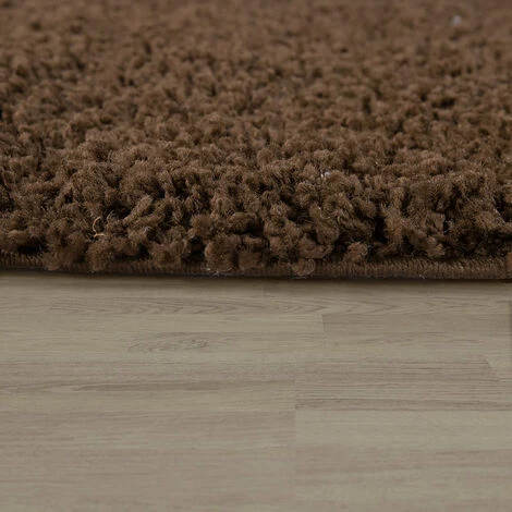 Paco Home Tapis De Contour De Lit De Couloir Shaggy Poils Longs Brun Marron 3 Pcs 2x 60x100 / 1x 70x250 Cm 6 Paco Home Tapis De Contour De Lit De Couloir Shaggy Poils Longs Brun Marron 3 Pcs 2x 60x100 / 1x 70x250 Cm – Image 4