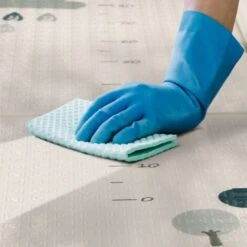 Paco Home Tapis Jeux Tapis Bébé Tapis Pliable Lavable Réversible Alphabet Crème Bleu Jaune Gris 150x200 Cm -ATMOSPHERA || VIDAXL || Safavieh Soldes 50630434 5