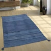 Paco Home Tapis De Créateur Tapis Tissé Kilim Tissé Main 100 % Coton Moderne À Motifs Bleu 60x110 Cm -ATMOSPHERA || VIDAXL || Safavieh Soldes 50631276 1