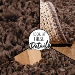 Paco Home Tapis Shaggy Longues Mèches En Brun 60x100 Cm -ATMOSPHERA || VIDAXL || Safavieh Soldes 50671567 4