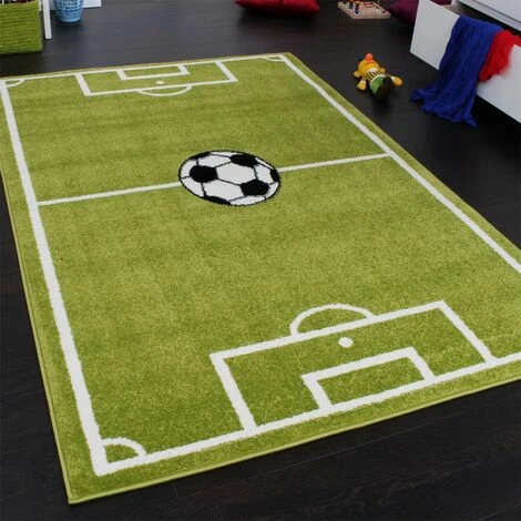 Paco Home Tapis Chambre D'Enfant Tapis De Jeux Terrain De Football Vert 80x150 Cm 3 Paco Home Tapis Chambre D'Enfant Tapis De Jeux Terrain De Football Vert 80x150 Cm