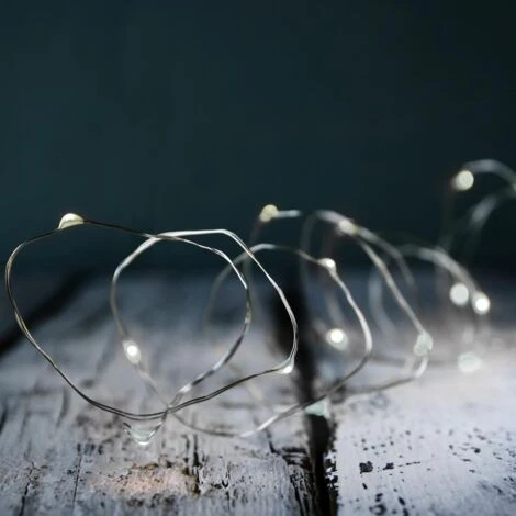 Guirlande Cuivre LED à Piles Blanc Froid 1.05 Mètre 4 Guirlande Cuivre LED à Piles Blanc Froid 1.05 Mètre – Image 2