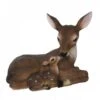 Figurine Décorative - Biche Avec Faon - H 23 Cm - Marron - Livraison Gratuite -ATMOSPHERA || VIDAXL || Safavieh Soldes 50739659 1