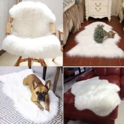 Tapis Peau De Mouton Tapis En Fourrure Synth¨¦tique Peau D'agneau Tapis Fluffy Soft Lmitation Toison Moquette Pour Le Salon Tapis De Canap¨¦ Coussin -ATMOSPHERA || VIDAXL || Safavieh Soldes 51204173 5