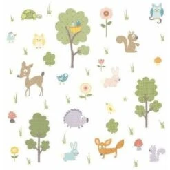 RoomMates Stickers Muraux Repositionnables Enfant Animaux De La Forêt -ATMOSPHERA || VIDAXL || Safavieh Soldes 51221349 2