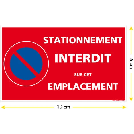 Planche De 32 Autocollants Stationnement Interdit - Papier Autocollant Dissuasif Rectangulaire STATIONNEMENT INTERDIT SUR CET EMPLACEMENT. Stickers Interdit De Stationner - 4 Planche De 32 Autocollants Stationnement Interdit - Papier Autocollant Dissuasif Rectangulaire STATIONNEMENT INTERDIT SUR CET EMPLACEMENT. Stickers Interdit De Stationner - â Image 2