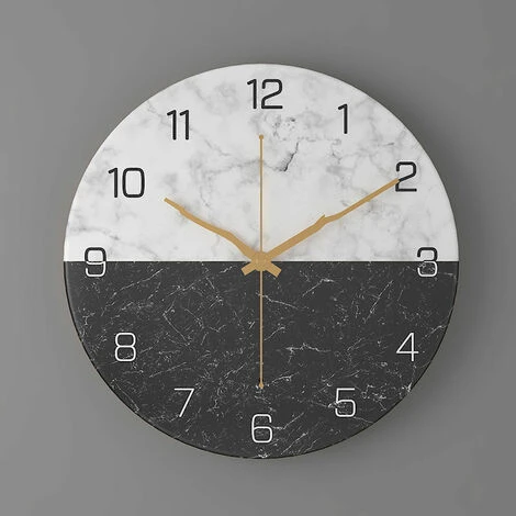 Horloge Murale En Métal Design Moderne Très Silencieuse Non-Tic-tac Pour Décoration Salon/Cuisine/Bureau 30 Cm 3 Horloge Murale En Métal Design Moderne Très Silencieuse Non-Tic-tac Pour Décoration Salon/Cuisine/Bureau 30 Cm
