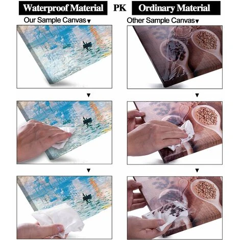 Painting Impression Sur Toile, Impression Sunrise Peinture Murale D'art, 3X Moderne Paysage Giclée Art Tableaux Photo Sur Toile, Image Encadrée Décoration Pour La Salon, Cadeau 21x30cm(without Frame) 5 Painting Impression Sur Toile, Impression Sunrise Peinture Murale D'art, 3X Moderne Paysage Giclée Art Tableaux Photo Sur Toile, Image Encadrée Décoration Pour La Salon, Cadeau 21x30cm(without Frame) – Image 3