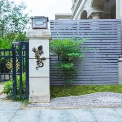 Métal Gecko Décoration Murale Extérieure Lézard Jardin Art Décorations Suspendues Pour Patio Ou Clôture, 15 Pouces De Long -ATMOSPHERA || VIDAXL || Safavieh Soldes 52739670 5