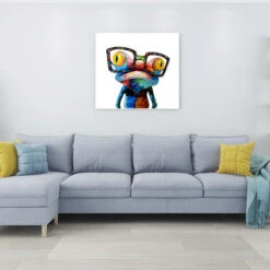 50 X 50cm Multicolor Animal Grand Format Impression Sur Toile Bois Châssis Wall Art (50X50cm Grenouille)，Starlight -ATMOSPHERA || VIDAXL || Safavieh Soldes 52873000 5