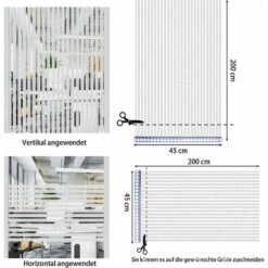 Film Fenetre Anti Regard Film Electrostatique Vitre Film Pour Vitre Film Opaque Vitrage Adhesif Pour Vitre Film Pour Fenetre à Rayures Givrées - Pour Bureau Chambre Cuisine Maison 45 X 200 Cm，Starligh -ATMOSPHERA || VIDAXL || Safavieh Soldes 52973204 2