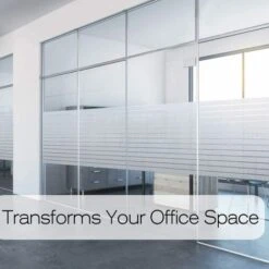 Film Fenetre Anti Regard Film Electrostatique Vitre Film Pour Vitre Film Opaque Vitrage Adhesif Pour Vitre Film Pour Fenetre à Rayures Givrées - Pour Bureau Chambre Cuisine Maison 45 X 200 Cm，Starligh -ATMOSPHERA || VIDAXL || Safavieh Soldes 52973204 3