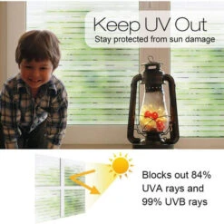Film Fenetre Anti Regard Film Electrostatique Vitre Film Pour Vitre Film Opaque Vitrage Adhesif Pour Vitre Film Pour Fenetre à Rayures Givrées - Pour Bureau Chambre Cuisine Maison 45 X 200 Cm，Starligh -ATMOSPHERA || VIDAXL || Safavieh Soldes 52973204 4