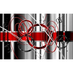 Affiche Abstrait Rouge Variation - 60x40cm - Made In France