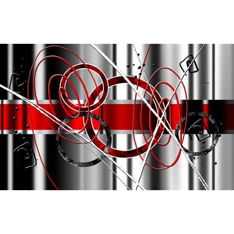 Affiche Abstrait Rouge Variation - 60x40cm - Made In France 2 Affiche Abstrait Rouge Variation - 60x40cm - Made In France