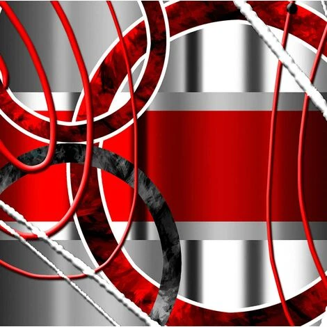 Affiche Abstrait Rouge Variation - 60x40cm - Made In France 4 Affiche Abstrait Rouge Variation - 60x40cm - Made In France – Image 3