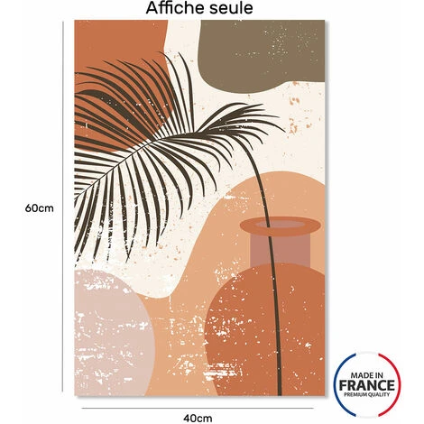 Affiche Art Organique Terracotta - 40x60cm - Made In France 4 Affiche Art Organique Terracotta - 40x60cm - Made In France – Image 2