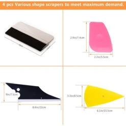 Kit Covering Outils De Film De Fenêtre De Voiture Vinyle, 6 PCS Vitrage De Véhicules De Protection Window Film Car Emballage Teinte Vinyle Installation De L'outil: Raclettes, Grattoirs Versailles -ATMOSPHERA || VIDAXL || Safavieh Soldes 53825453 4