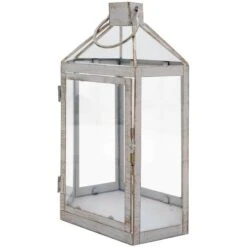 Rebecca Mobili Grande Lanterne Bougeoir Shabby En Métal Et PVC Blanc Pour L'intérieur Et L'extérieur 10 Rebecca Mobili Grande Lanterne Bougeoir Shabby En Métal Et PVC Blanc Pour L'intérieur Et L'extérieur -ATMOSPHERA || VIDAXL || Safavieh Soldes 53851949 4