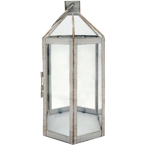 Rebecca Mobili Grande Lanterne Bougeoir Shabby En Métal Et PVC Blanc Pour L'intérieur Et L'extérieur 7 Rebecca Mobili Grande Lanterne Bougeoir Shabby En Métal Et PVC Blanc Pour L'intérieur Et L'extérieur – Image 5
