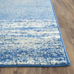 Tapis D'intérieur Abstrait Moderne Tissé à La Puissance, Collection Adirondack, ADR112, En Argent & Bleu, 91 X 152 Cm Par SAFAVIEH -ATMOSPHERA || VIDAXL || Safavieh Soldes 53860780 3
