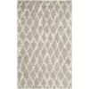 Tapis D'intérieur Shaggy Marocain Tissé à La Puissance, Collection Shag Berbère, BER163, En Gris Clair & Crème, 91 X 152 Cm Par SAFAVIEH -ATMOSPHERA || VIDAXL || Safavieh Soldes 53861163 1