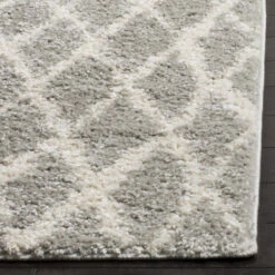 Tapis D'intérieur Shaggy Marocain Tissé à La Puissance, Collection Shag Berbère, BER163, En Gris Clair & Crème, 91 X 152 Cm Par SAFAVIEH -ATMOSPHERA || VIDAXL || Safavieh Soldes 53861163 3