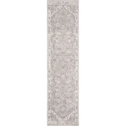 Tapis D'intérieur Traditionnel Tissé à La Puissance, Collection Brentwood, BNT852, En Crème & Gris, 61 X 244 Cm Par SAFAVIEH