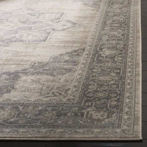 Tapis D'intérieur Traditionnel Tissé à La Puissance, Collection Brentwood, BNT865, En Crème & Gris, 61 X 244 Cm Par SAFAVIEH 5 Tapis D'intérieur Traditionnel Tissé à La Puissance, Collection Brentwood, BNT865, En Crème & Gris, 61 X 244 Cm Par SAFAVIEH – Image 3