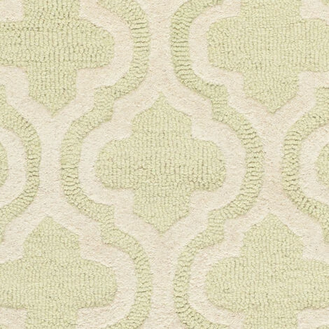 Tapis D'intérieur Treillis Tufté à La Main, Collection Cambridge, CAM132, En Vert Clair & Ivoire, 91 X 152 Cm Par SAFAVIEH 6 Tapis D'intérieur Treillis Tufté à La Main, Collection Cambridge, CAM132, En Vert Clair & Ivoire, 91 X 152 Cm Par SAFAVIEH – Image 4