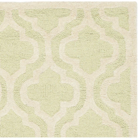 Tapis D'intérieur Treillis Tufté à La Main, Collection Cambridge, CAM132, En Vert Clair & Ivoire, 91 X 152 Cm Par SAFAVIEH 7 Tapis D'intérieur Treillis Tufté à La Main, Collection Cambridge, CAM132, En Vert Clair & Ivoire, 91 X 152 Cm Par SAFAVIEH – Image 5