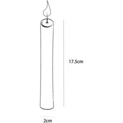 Lot De Bougies Cylindriques Non Parfumées De 17,5 Cm En Cire De Paraffine Avec Mèches En Coton Bougies De Couleur Longues (BLANC, 48 BOUGIES) -ATMOSPHERA || VIDAXL || Safavieh Soldes 53931746 2