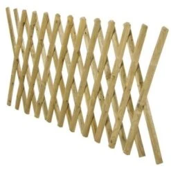 Clôture Extensible En Bois Naturel 80x250 Cm