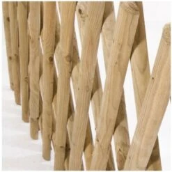 Clôture Extensible En Bois Naturel 80x250 Cm -ATMOSPHERA || VIDAXL || Safavieh Soldes 54075948 3