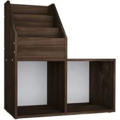 Porte-revue Pour Enfants Chêne Fumé 71x30x78,5 Cm Aggloméré VidaXL