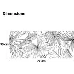Bandeau PVC Lot De 2 : L 70cmxH 30cm LÄMNAR SVART -ATMOSPHERA || VIDAXL || Safavieh Soldes 55013195 3