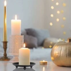 Bougeoirs Détenteur, Chandelier Vintage En Fer Forge Plateau Retro Candélabres, Support De Bougie De Pilier Decoration De Table Pour LED Et Cire, Spa, Mariages, Fête, Noël, Halloween (4 Pièces) -ATMOSPHERA || VIDAXL || Safavieh Soldes 55147310 5