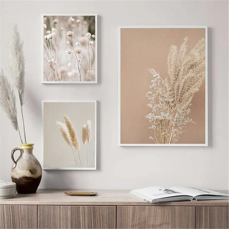 Lot De 3 Posters De Qualité Supérieure - Roseau Pampas - Pour Salon Ou Chambre à Coucher -Triomphe Sans Cadre (30 X 40 Cm) 4 Lot De 3 Posters De Qualité Supérieure - Roseau Pampas - Pour Salon Ou Chambre à Coucher -Triomphe Sans Cadre (30 X 40 Cm) – Image 2
