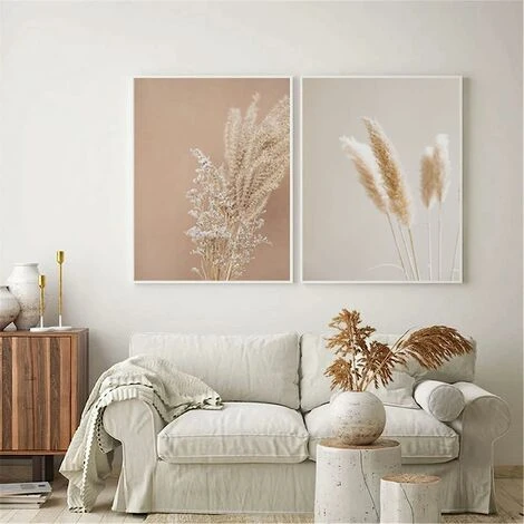 Lot De 3 Posters De Qualité Supérieure - Roseau Pampas - Pour Salon Ou Chambre à Coucher -Triomphe Sans Cadre (30 X 40 Cm) 5 Lot De 3 Posters De Qualité Supérieure - Roseau Pampas - Pour Salon Ou Chambre à Coucher -Triomphe Sans Cadre (30 X 40 Cm) – Image 3