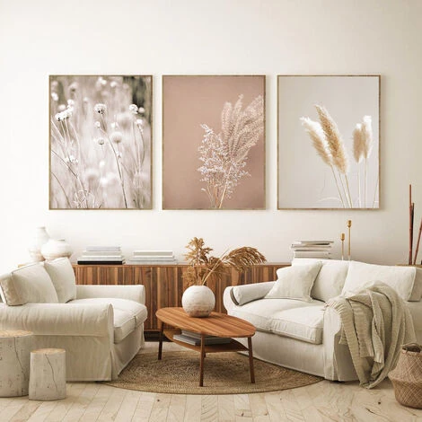 Lot De 3 Posters De Qualité Supérieure - Roseau Pampas - Pour Salon Ou Chambre à Coucher -Triomphe Sans Cadre (30 X 40 Cm) 6 Lot De 3 Posters De Qualité Supérieure - Roseau Pampas - Pour Salon Ou Chambre à Coucher -Triomphe Sans Cadre (30 X 40 Cm) – Image 4