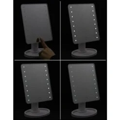 Miroir LED Maquillage Tactile Variable 16LED 17x12x26 Cm - Blanc 7 Miroir LED Maquillage Tactile Variable 16LED 17x12x26 Cm - Blanc -ATMOSPHERA || VIDAXL || Safavieh Soldes 56327563 3