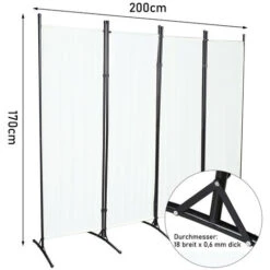 Randaco Paravent Paravents Balcon Séparation De Pièce Plusieurs Choix Cloison Outdoor Paroi Pare-vue 4 Pièces Beige -ATMOSPHERA || VIDAXL || Safavieh Soldes 56395168 3