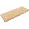 Tapis D'escalier Shaggy Barcelona Beige Rectangulaire 23,5 X 65 Cm