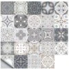 24 Pièces Stickers Carrelage Autocollants Mosaïque Pour Carrelage Mural Stickers Autocollants De Carreaux En Tuile Autocollant Mural Imperméable Carrelage Pour Maison Salle Bains Cuisine 10x10cm，Lilar -ATMOSPHERA || VIDAXL || Safavieh Soldes 56742702 1