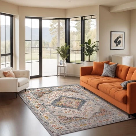 SURYA Tapis De Salon à Poils Courts Et Doux Vintage Oriental Multicolore 160x213 Cm 3 SURYA Tapis De Salon à Poils Courts Et Doux Vintage Oriental Multicolore 160x213 Cm