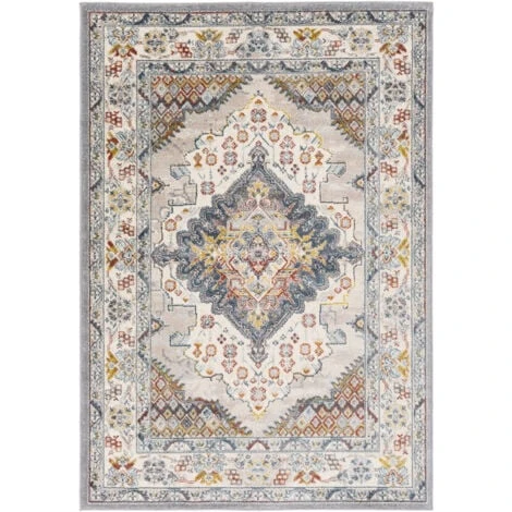 SURYA Tapis De Salon à Poils Courts Et Doux Vintage Oriental Multicolore 160x213 Cm 4 SURYA Tapis De Salon à Poils Courts Et Doux Vintage Oriental Multicolore 160x213 Cm – Image 2