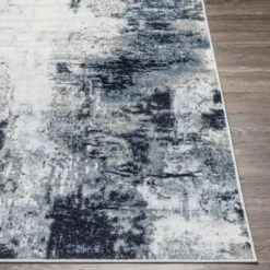 SURYA Tapis De Salon à Poils Courts Et Doux Abstrait Moderne Bleu Et Blanc 160x220 Cm -ATMOSPHERA || VIDAXL || Safavieh Soldes 57164930 5