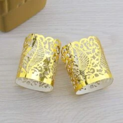 Lot De 12 Photophores électroniques à LED En Papier Creux Pour Bougies Votives, Mariage, Anniversaire, Fête Prénatale, Doré，T-Audace -ATMOSPHERA || VIDAXL || Safavieh Soldes 57779508 5